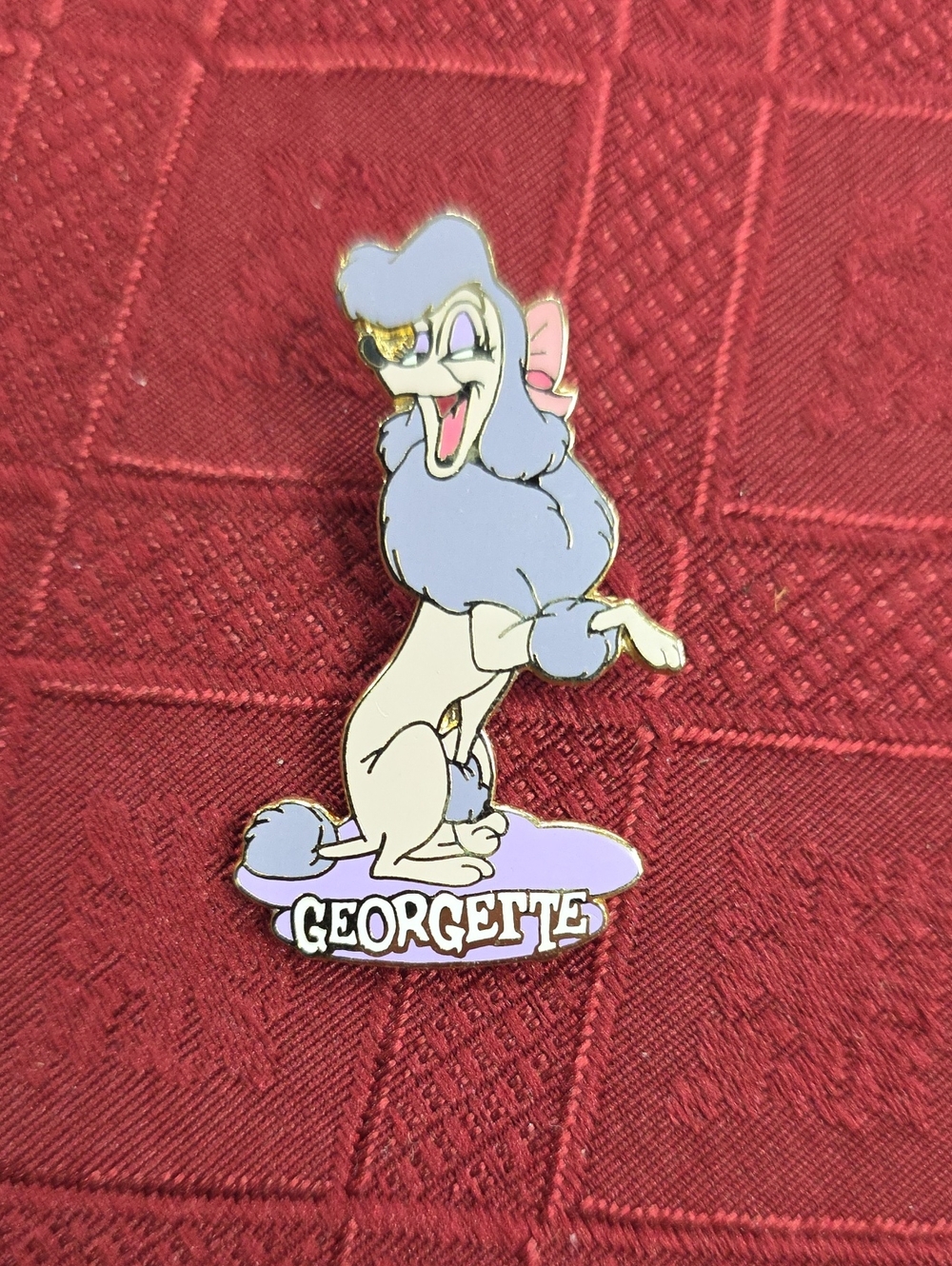Disney Georgette Lavender and Cream Enamel Pin